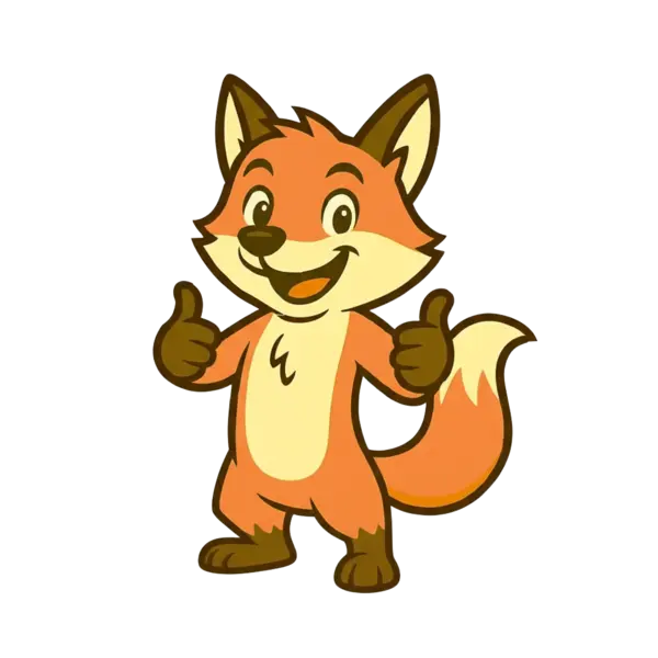 Wash Fox mascot giving thumbs up