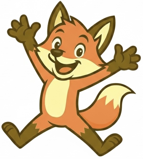 Wash Fox mascot jumping